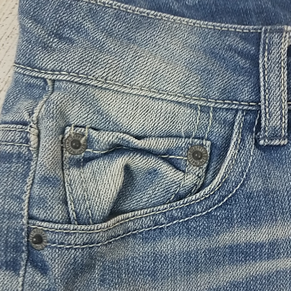 Mossimo High Rise Lace Jean Shorts - Picture 3 of 8